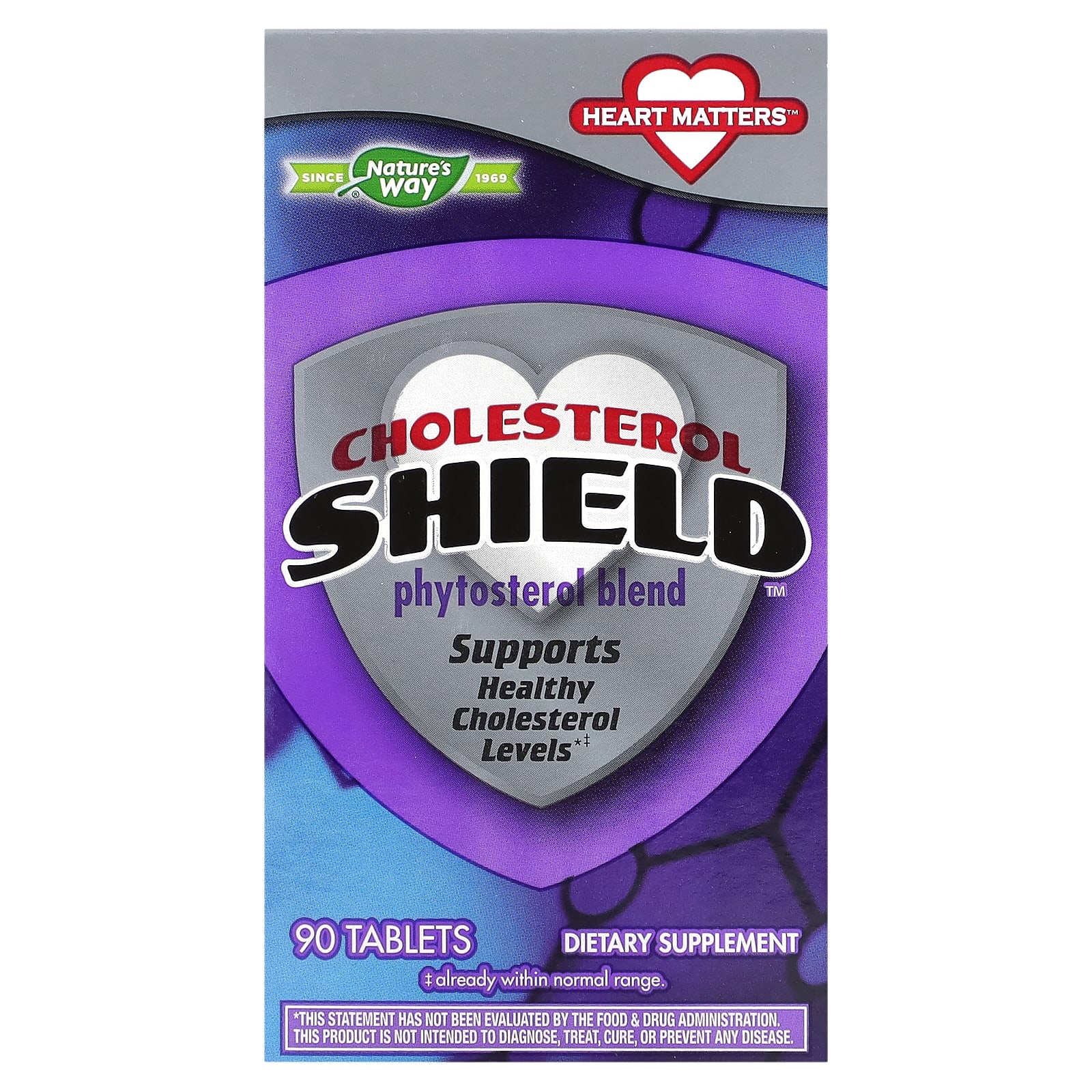 

Nature s Way, Cholesterol Shield, 90 табл