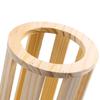 Rabbit Guinea Pigs Pet Animal Feeder Assessories Chinchilla Food Hay Bin Dispenser Hay Rack Food Bowl Cylindrical Wood Mountable