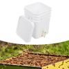 Honey Bucket 20L 39x27x27cm Square Plastic Honey Extractor with Gate and Lid for Beekeeping
