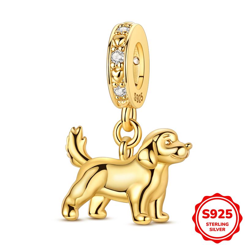 Nuevo En Elementos 18K Chapado en Oro Colgante Charm Cuentas Se Adapta a Pulsera de 3 mm Collar Para Mujer Joyería Fabricación DIY Regalos