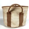 Sac-à-Bichette Bichette Bag Bucket Interior Hand Bag Coating Canvas Beige