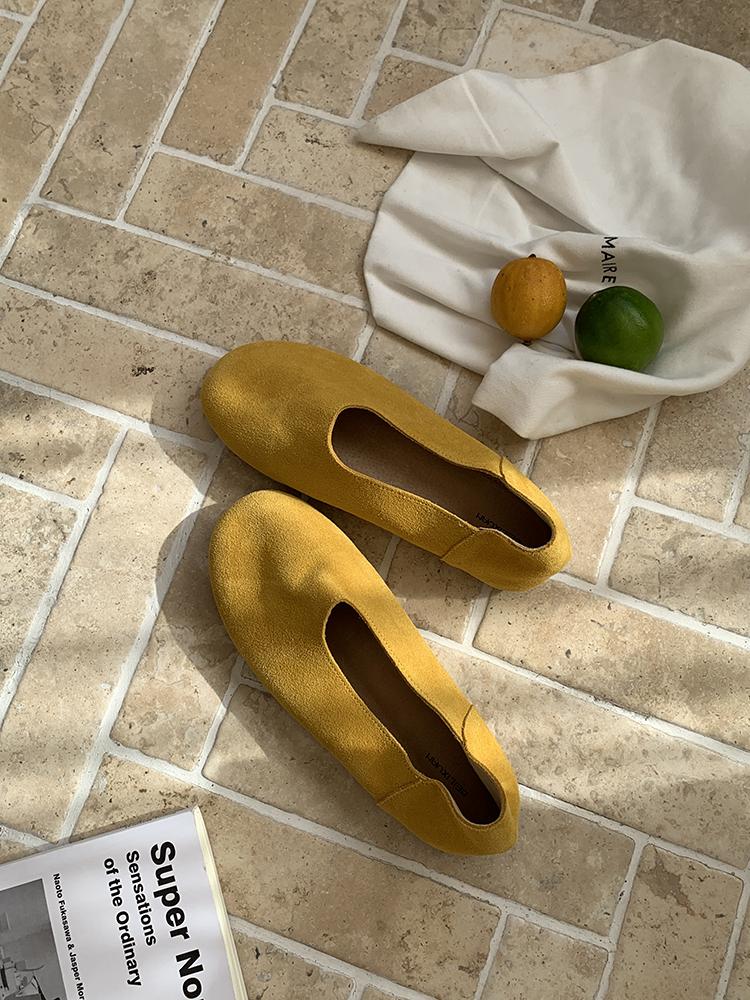 Fashion Women Loafers Retro Round Toe Suede Flat Shoes Summer Slip on Casual Shoes Female Zapatos De Mujer Moccasins Driving Loafers