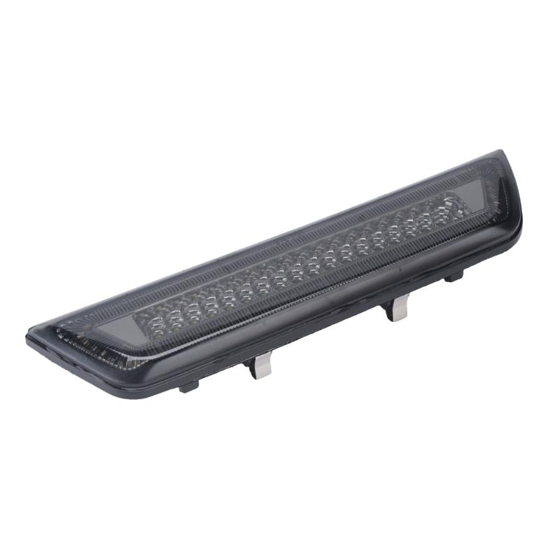 12V Rear Brake Signal Light, 5W LED Design with Matching Mounting Clips, Black PC Housing, Smoked Lens, and High Mounted Placement