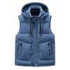 Down cotton vest fattened plus size thickened autumn and winter men's vest jacket vest