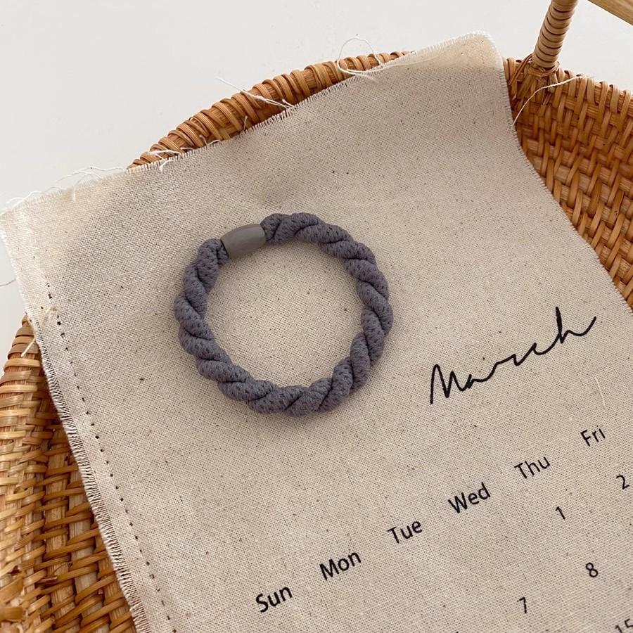 High Elastic Headband Braided Braid Rubber Band Female Tie First Year Durable No Hurt Hair Leather Case Hair Band Hair Accessories
