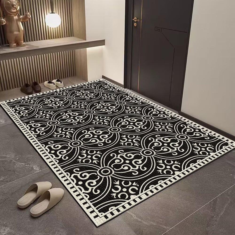 Medieval Style Entry Door Floor Mat, Non-Slip, Advanced Sense, Dirt-Resistant And Easy To Take Care Of, Can Be Cut, Entrance Foot Pad, Door Carpet