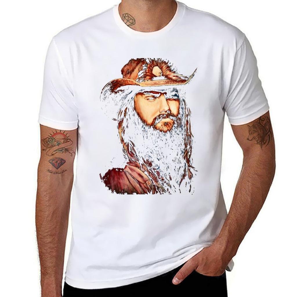 CHRIS STAPLETON T-Shirt Basic Komfort-Passform T-Shirt für Damen