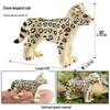 Wild Safari Animal Figurines: Giraffe, Elephant, Rhinoceros, Brown Bear, Tiger, Lion, Leopard, Hippopotamus - Solid Cognitive Toys