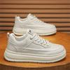 Herr Skateboardsskor Höst Ny Trend Bekväma Slitstarka Plattformssneakers Mode Snörning Höjdökande Vardagsskor