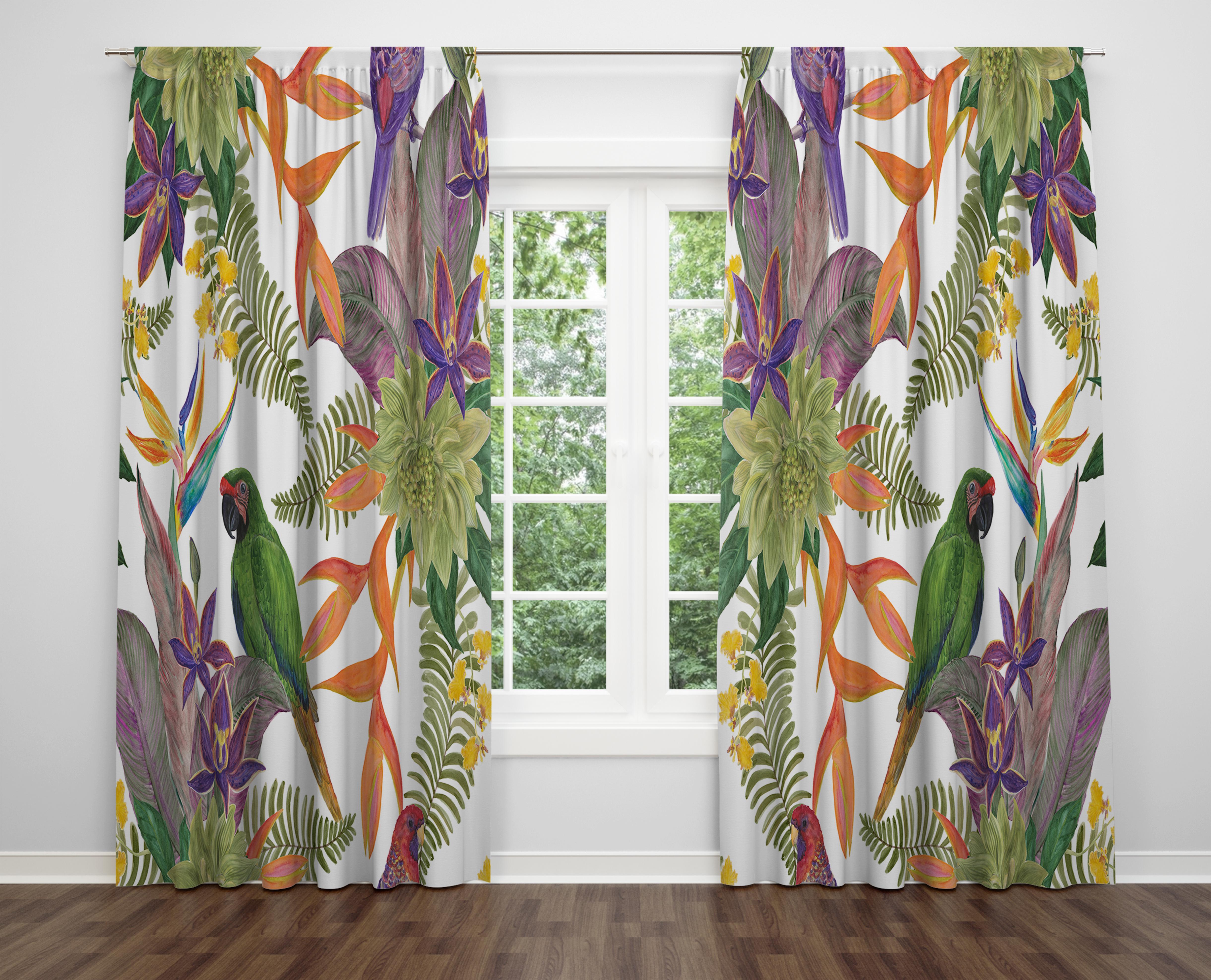 

Декоративний дизайн, високоякісна бавовняна тканина, ви можете вибрати одну або подвійну фіранку з крила 1 piece різнокольоровий