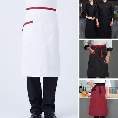 Mezzo grembiule impermeabile grembiule da cuoco con tasche per uomo donna regolabile antiolio antimacchia