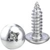 304 Stainless Steel Large Flat Head Cross Slot Self-Tapping Screws - Custom Umbrella/Mushroom Head Zigong Screws