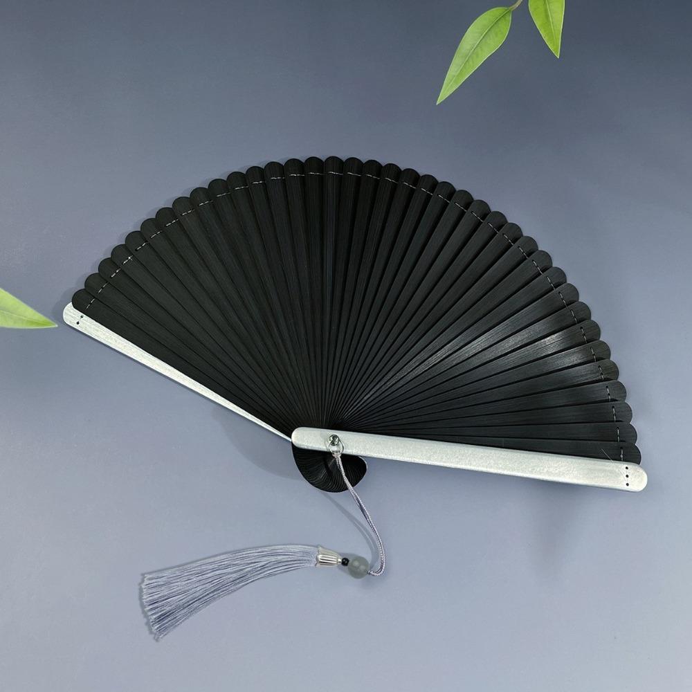 Mini Handheld Fan Portable Chinese Style Fan Creative Tassel Folding Fan Stage Performance