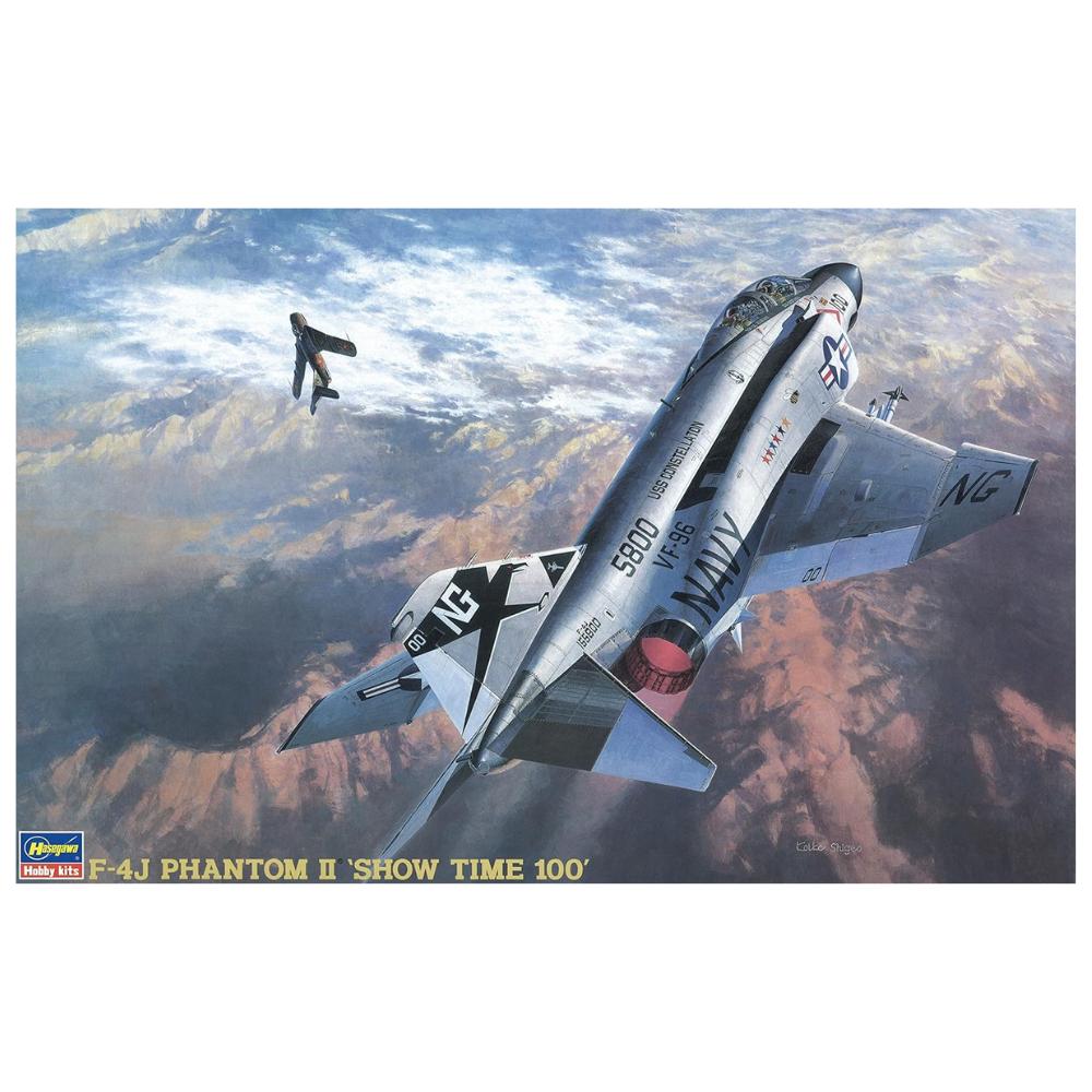 Hasegawa US Navy Phantom II with Canopy Plastic Model Kit PT6 1/48 F-4J One-Piece