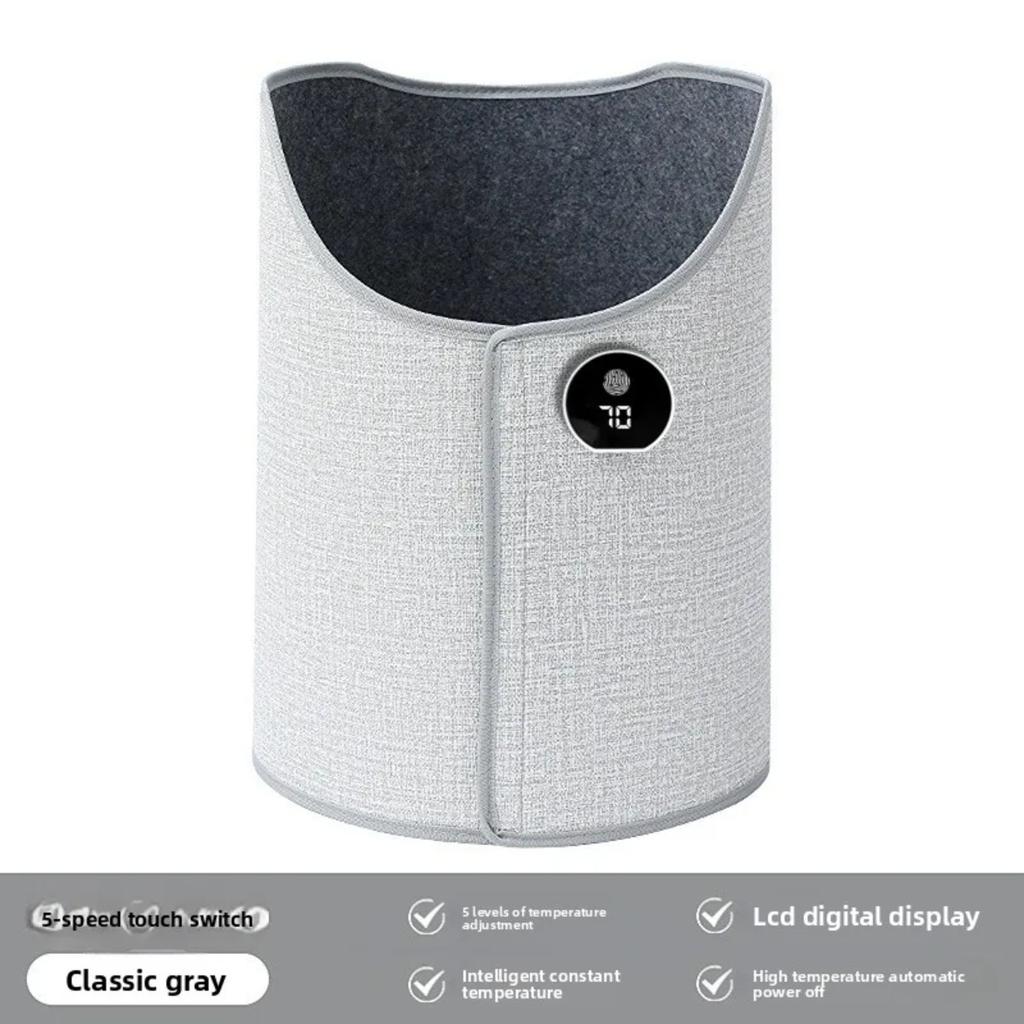 HOMZY Silent Foldable Leg Warmer Pro - Under Desk Electric Foot Heater with Thermostat & Auto Shut Off for Office Home Timer