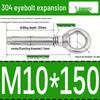 Stainless Steel 304 Eyebolt Expansion Nail with Fixing Loop