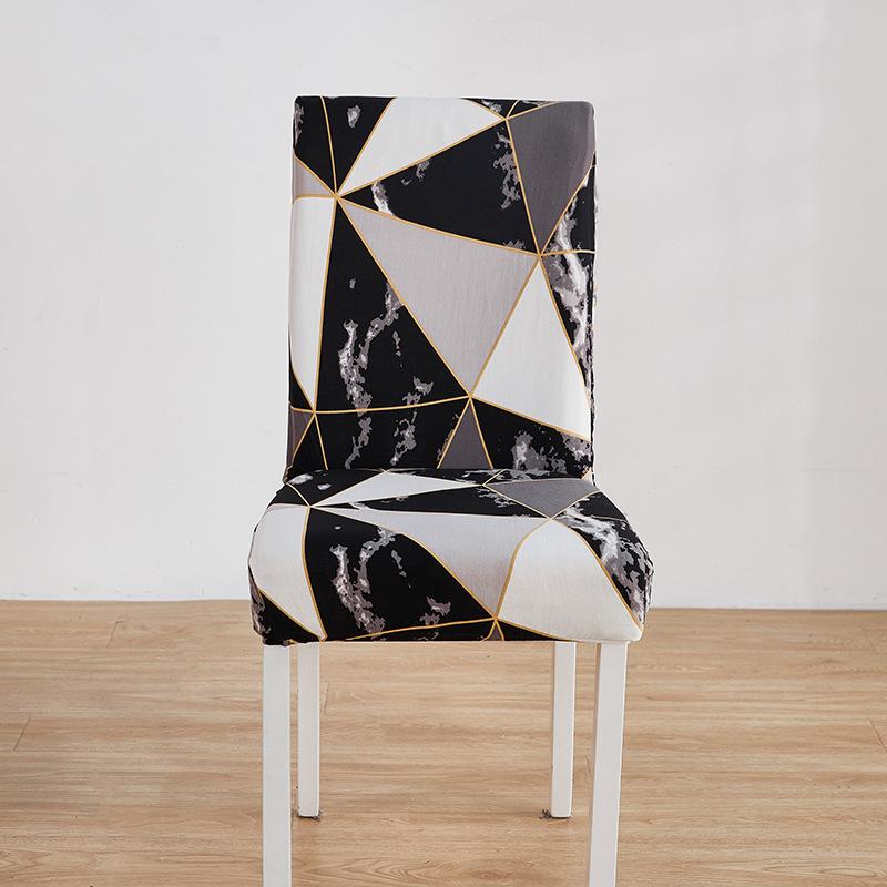 Washable Big Elastic Kitchen Chair Covers 1 Pieces Printed Chair Cover Stretch Seat Slipcovers For Dining Room Wedding