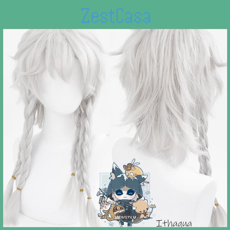 High-quality Mechanized White Wig For Cosplay And Gaming Ideal For Identity V Lovers