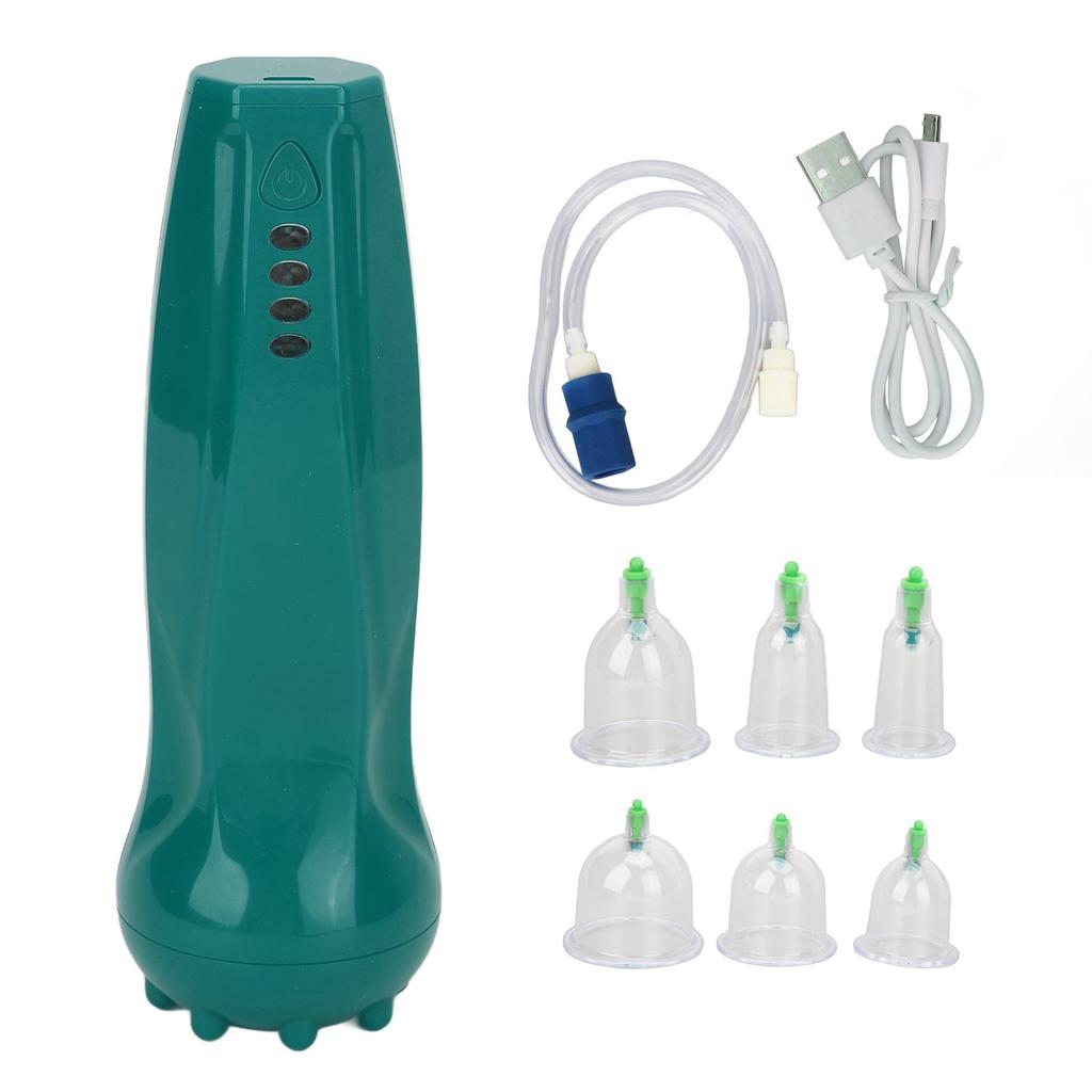 Cellulite Cupping Massager Electric Vacuum   Design 4 Levels Adjustment Smart Dynamic Cupping Therapy Set