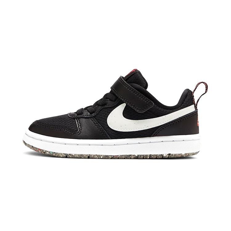 (PS) Nike Court Borough Low 2 SE Black White Kids CZ7153-001 EU 28