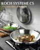 KOCH SYSTEME CS 3-lagige Edelstahl-Bratpfanne, 26 cm, Induktionsgeeignet, Komfortabler Griff, Ofenfest und Spülmaschinenfest