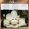 Chuyi Qi 56-Piece European Style Vintage Bone China Dinnerware Set