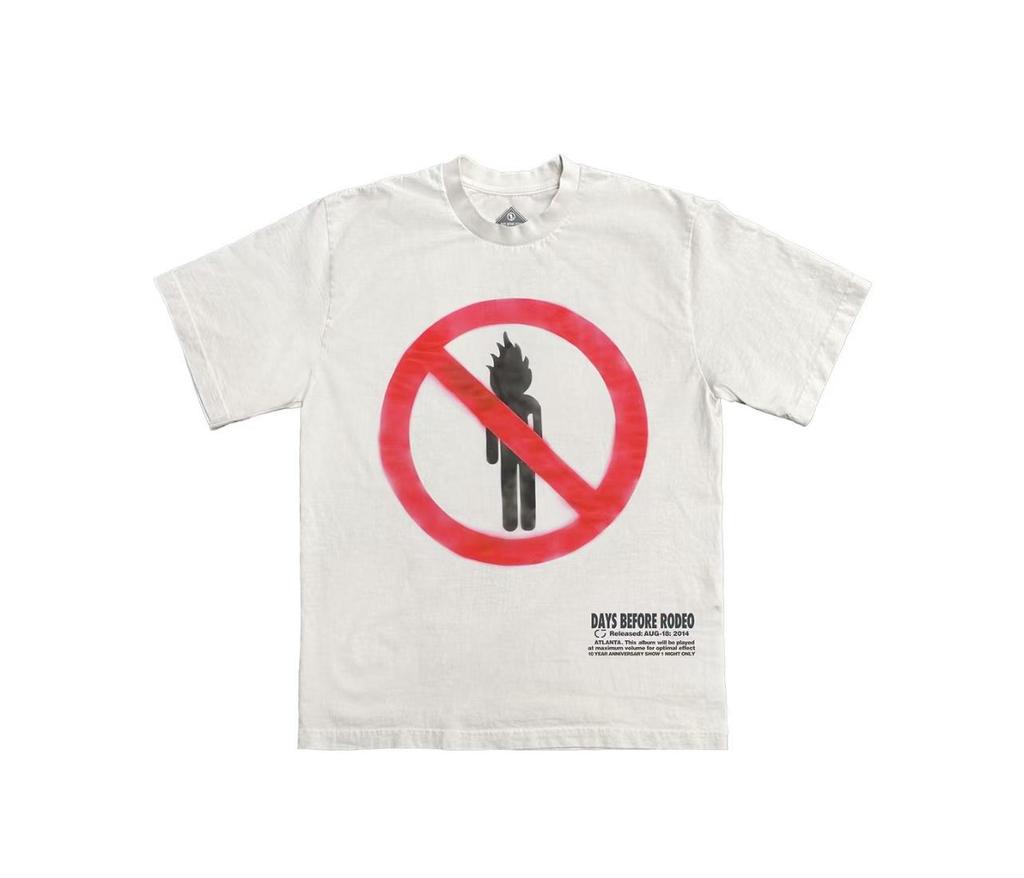 Travis Scott FW24 English Print Crew Neck Unisex T-Shirt