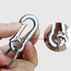 Men Stainless Steel Horseshoe Buckle Climbing Keychain Anti-Lost Buckle Hanging  Key Ring Car Decoration Gift