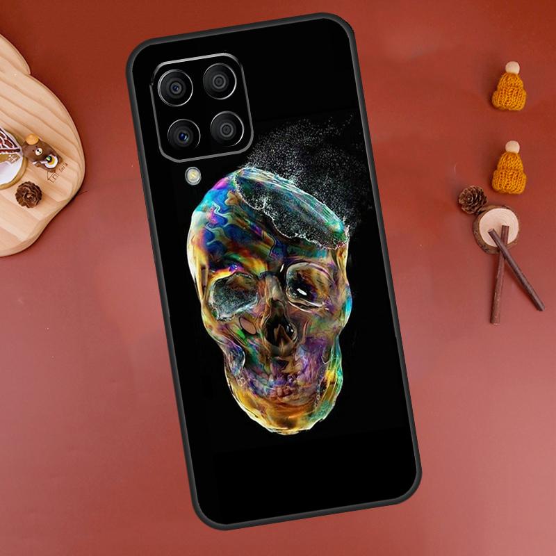Cool Spooky Skull Face Case For Samsung Galaxy M33 M21 M31 M16 M36 M56 M53 M13 M12 M32 M52 M15 M55 M14 M35 M34 M54