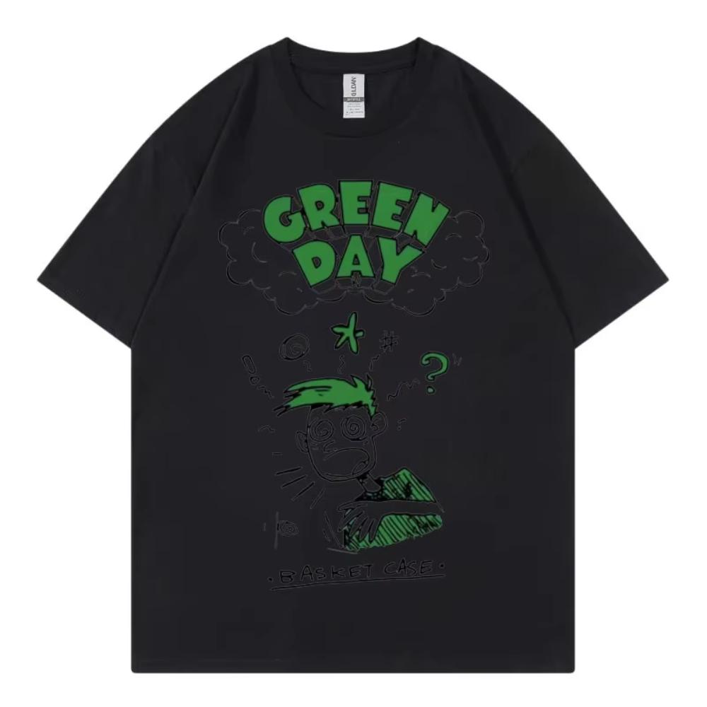 Punk Rock Band Green Day Merch T-shirts Concert Tour 2025 Fan Gift T Shirt Men Womem Clothing High Street Fashion Trend T-shirts