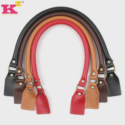 Correa de Bolso de Cuero Genuino con Anilla de Metal - Accesorio de Asa de Bolso de Piel de Vaca para Bricolaje
