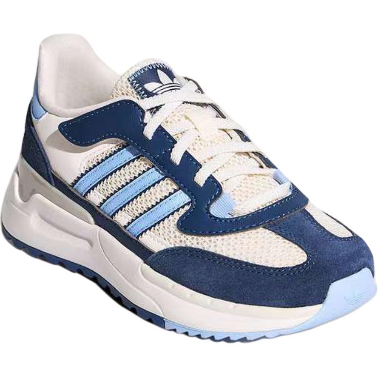 Adidas Originals Comfortable Versatile Low-Top Kids Casual Shoes Kids sneakers Blue White KI5535