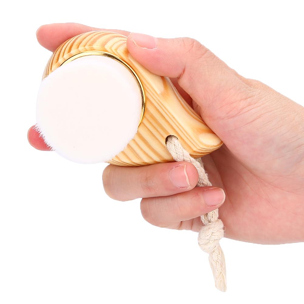 Wooden Handle Super Soft Fiber Face Cleaning Brush Facial Care Massager Brush
