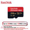 SanDisk Scheda Extreme Pro 256GB Scheda Micro SD Scheda di Memoria SDXC UHS-I 128GB 512GB 64GB 32GB U3 V30 Schede Flash TF Scheda di Memoria Adattatore per Fotocamera DJI