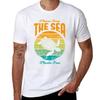 Please Keep The Sea Plastic Free Retro Turtle Tshirt Essential Solid Color Tshirt
