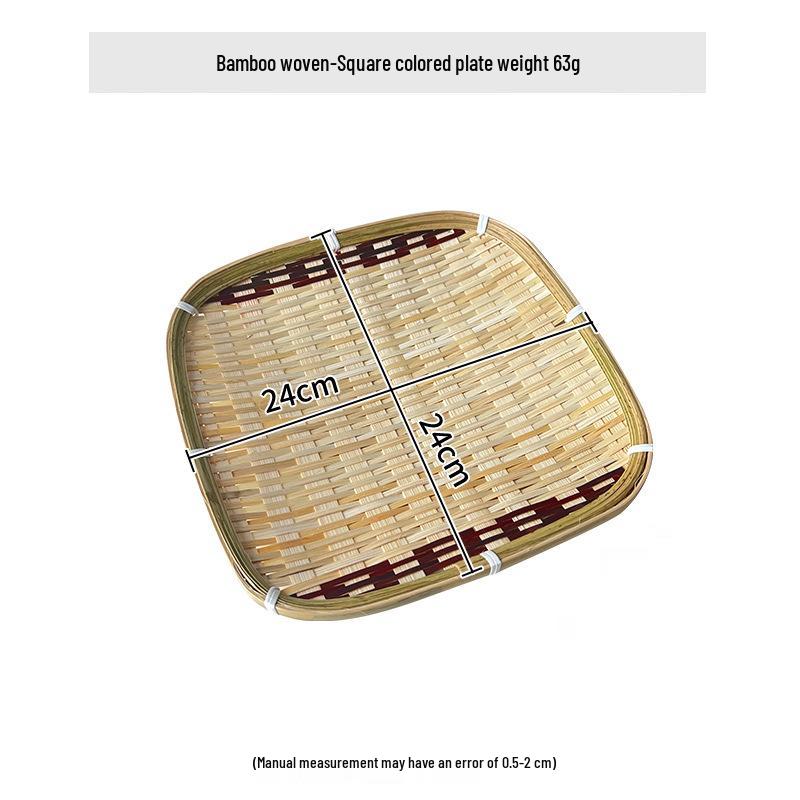 Bamboo Basket for Bread, Pastry, Fruit Storage - Ideal for Home, Restaurant, or Hotel Use