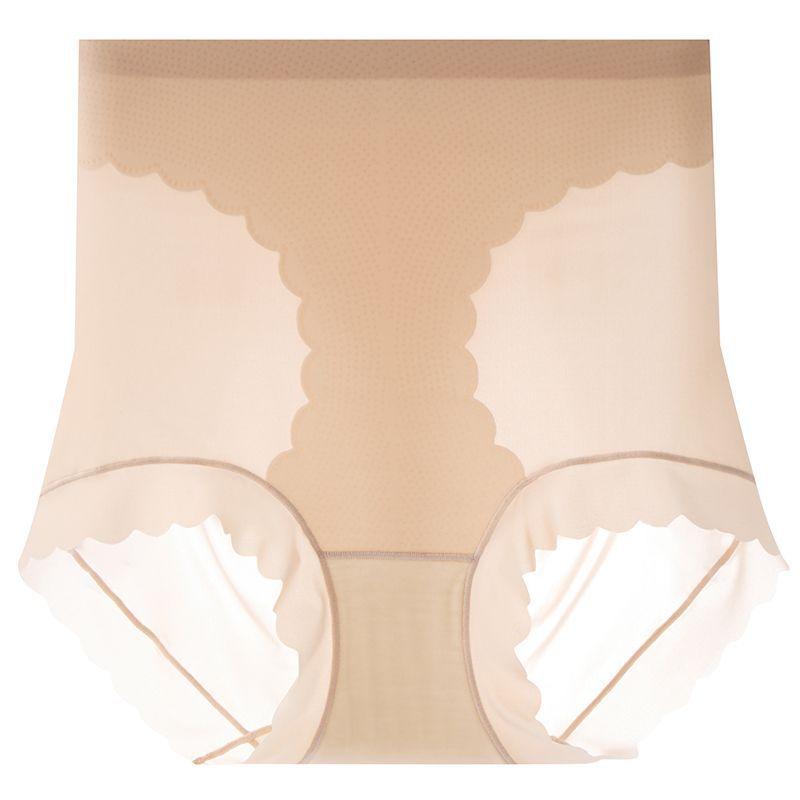 

Big Size Lady Summer Thin Sexy Pure Desire High Waist Without A Wrinkle Abdomen Lift Hip Breathable Briefs XXL тілесний