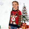 New European and American children's cartoon deer Christmas sweater boys and girls baby autumn and winter bottom pullover