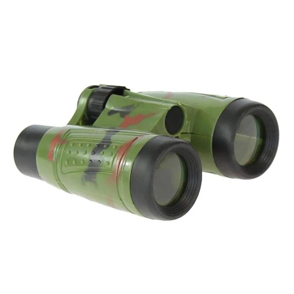 6x30 Binoculars Telescope With Compass Mountaineering Natural Scenery Children Simulation CS Hunting Field Surviva Telescope