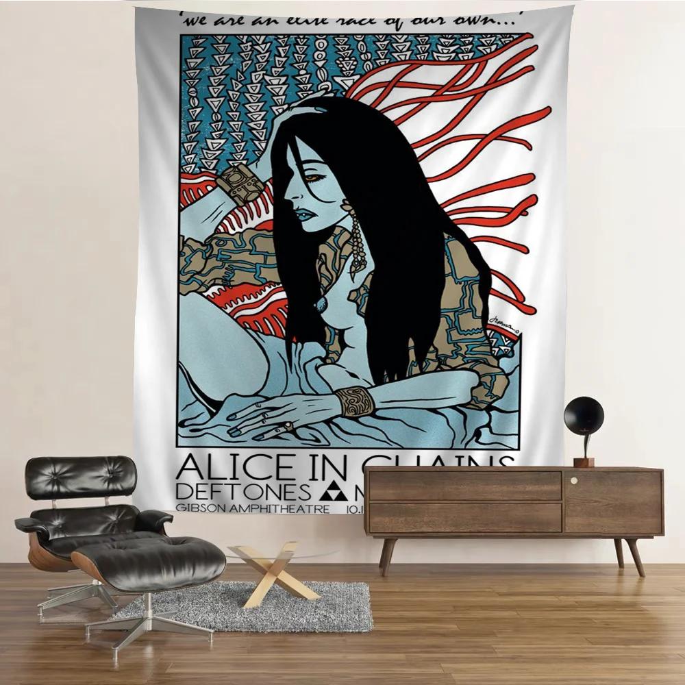 Hip Hop Singer Star Deftones Hanging Bohemian Tapestry Bohemian Wall Tapestries Mandala Kawaii Room Decor 74x94cm(29x37in)