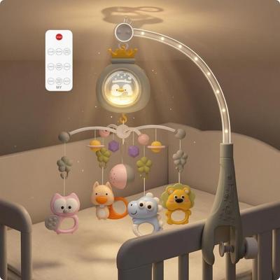 Display Audio & Crib Toy Remote Control Mobile Curved Arm Infant Accessory for Infants,