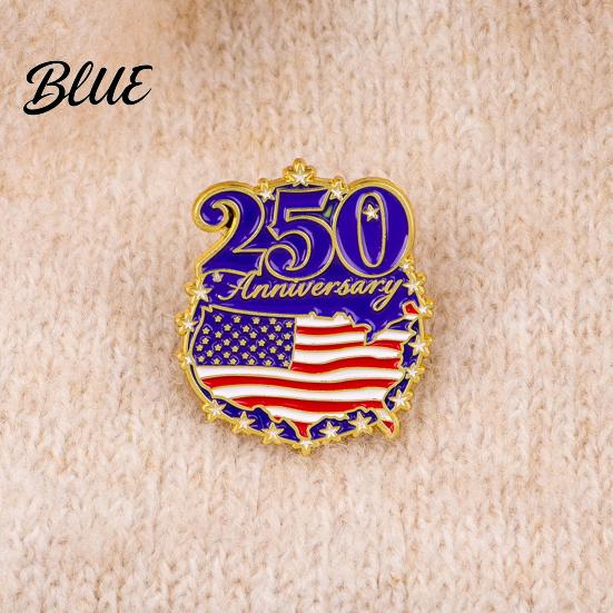 Craftsmanship Brooch Jewelry Liberty 250th Anniversary Commemorative Pin American Flag