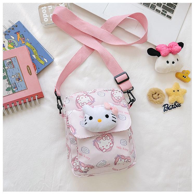 Adorable Cartoon Snack Bag For Girls In Nylon Perfect For Outdoor Activities And Daily Use