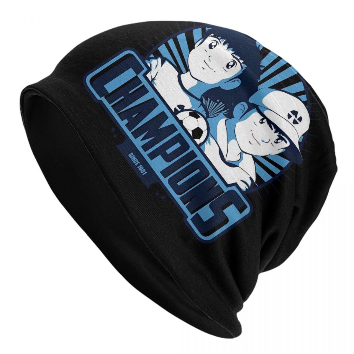 Captain Tsubasa Newteam Logo Beanies Caps For Unisex Women Unisex Hip Hop Winter Warm Knitted Hat Adult Anime Football Bonnet Hats Skullies Beanies Cap