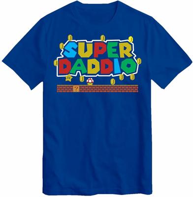 SUPER DADDIO Gamer Dad Gift Christmas Gift Father Dad T Shirt Novelty T-Shirt To