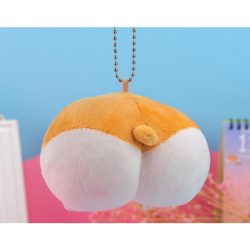 Cute Peach Butt Corgi Butt Doll Animal Butt Doll Plush Toy Pendant Keychain Doll Gift