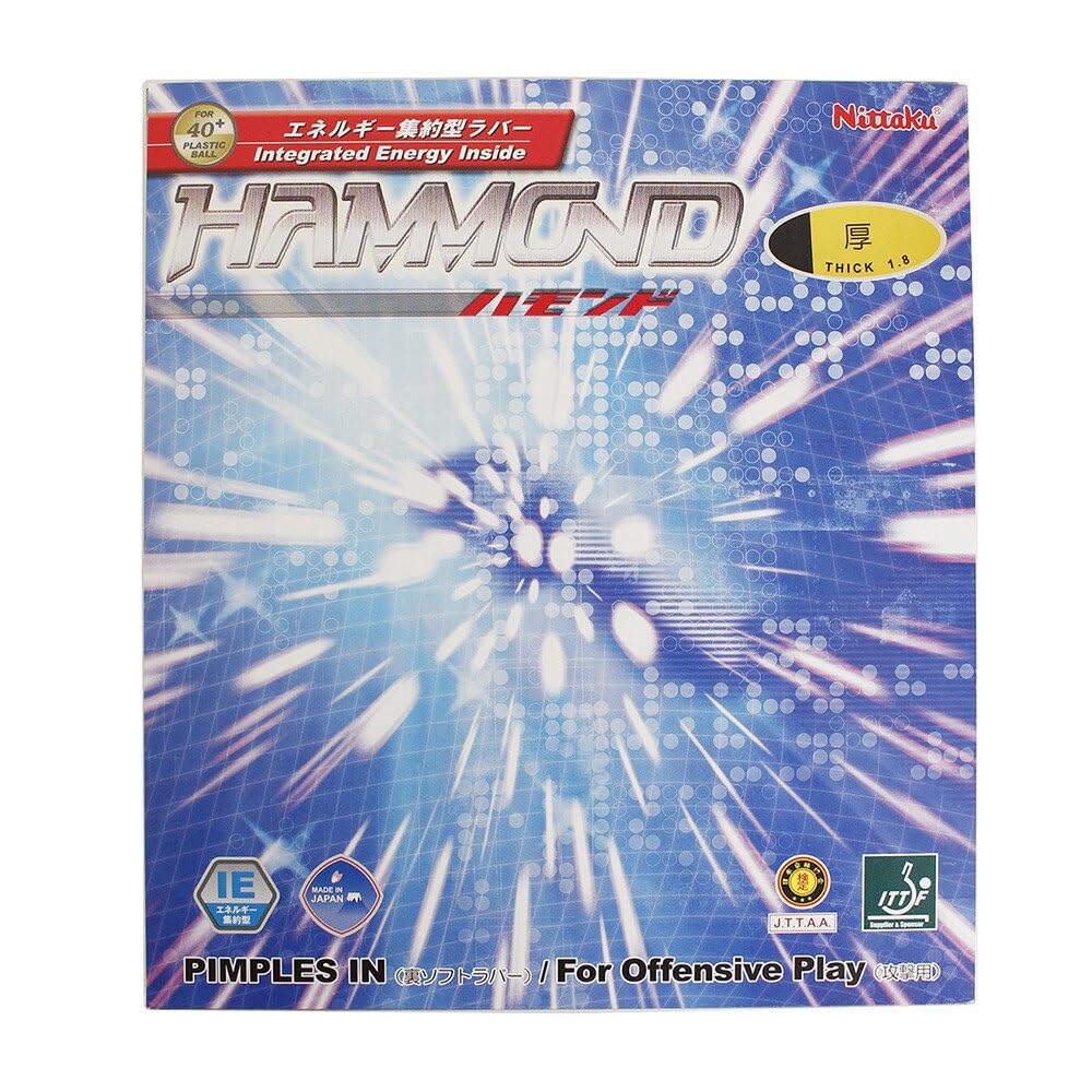 Nittaku Stolní tenisová guma Hammond Back Soft Vysoká elasticita NR-8527 Černá Tenká