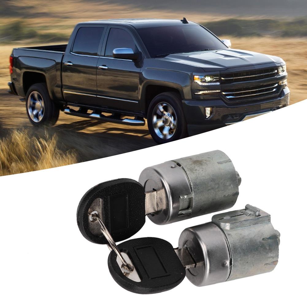 1 Pair Universal Car Door Lock Cylinder with 2 Keys Fit for Chevrolet