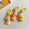 Lovely Yellow Annoying Duck Keychain Pendant Cartoon Resin Car Keyring For Girls Women Bag Backpack Decoration Accessories