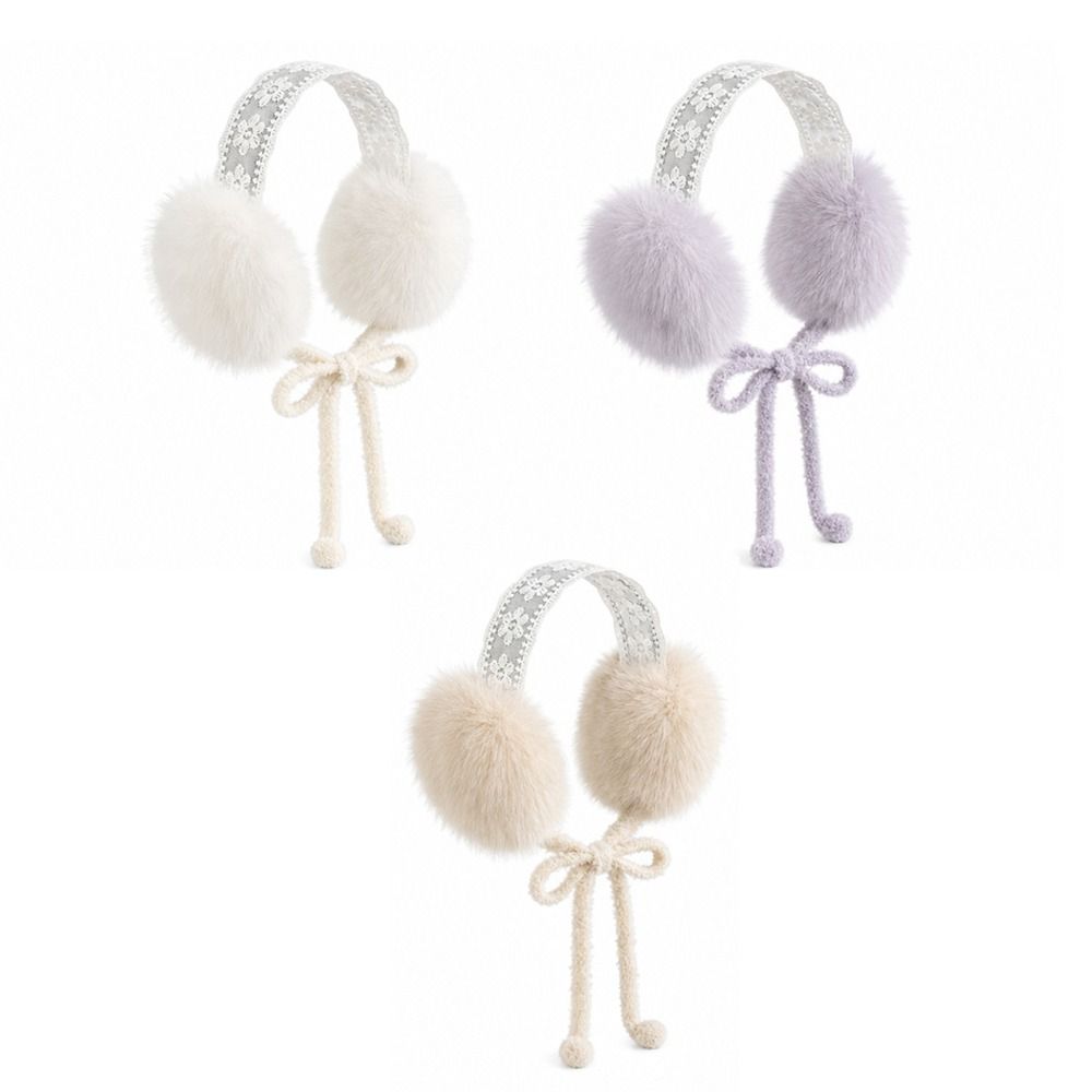 Soft Ear Cap Winter Earmuffs Plush Material Plush Earmuffs Warm Fluffy Earmuffs  Winter Season